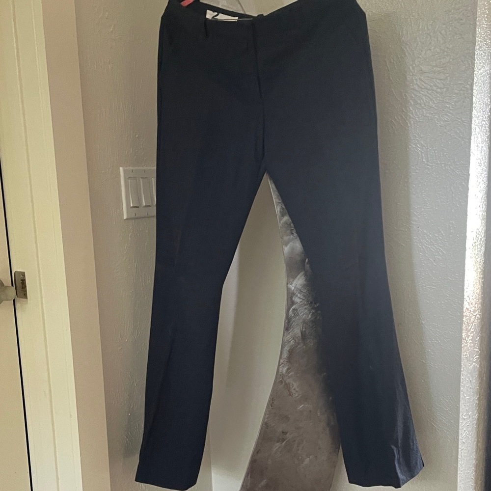Katayone Adeli Navy wool dress pants